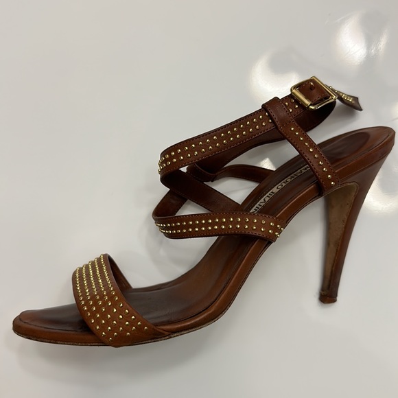 Studded & Strappy Manolo Blahnik Sandals - Picture 4 of 7